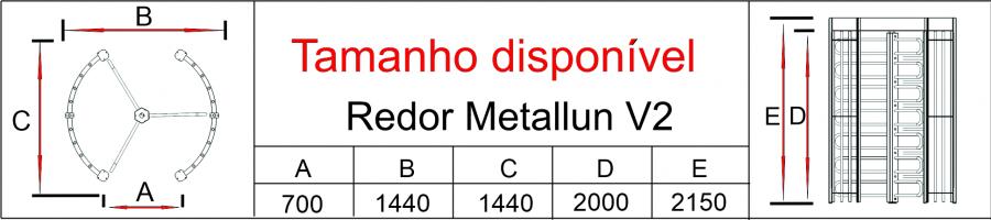 Torniquete Redor  Metallun V2